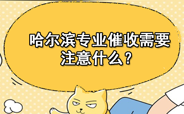 哈尔滨专业催收需要注意什么？